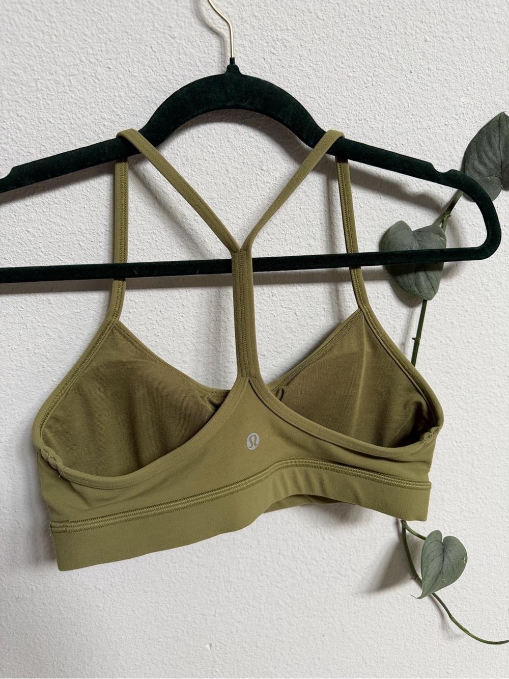 lululemon athletica Olive Strappy Back Sports Bra